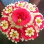 Lilly Sampangi Bouquet with Jasmine Pink Rose and Gold Design